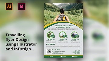 How to create a Travel flyer in adobe InDesign and Illustrator