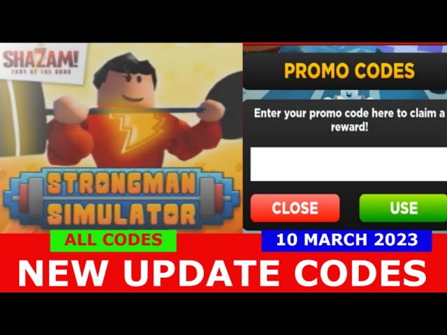 Roblox Strongman Simulator Codes (March 2023)