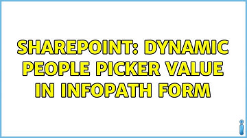 Sharepoint: Dynamic people picker value in infopath form