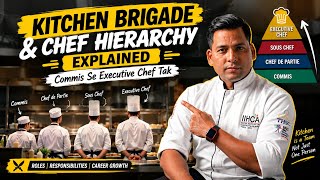 Kitchen Brigade & Chef Hierarchy Explained | Commis Se Executive Chef Tak