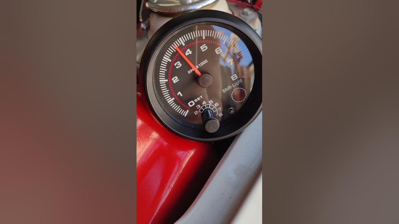 aftermarket rev counter - YouTube