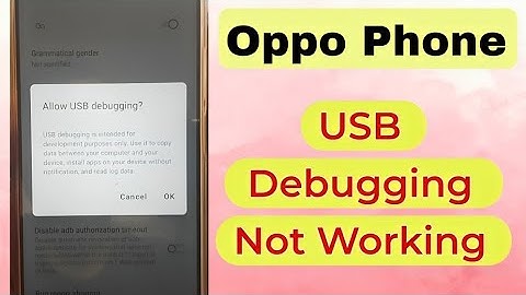 How To Fix USB Debugging Problem in OPPO, USB Tethering Not Working, OTG Connect in OPPO