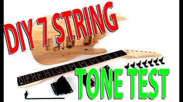 diy 7 string guitar demo