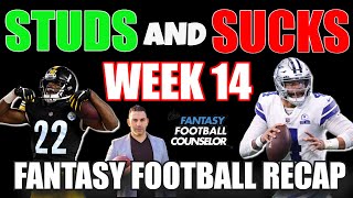 NFL Week 14 Highlights - Studs and Sucks Fantasy Football 2021