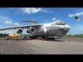 Uno de los Aviones más grandes del mundo aterrizó en el aeropuerto El Alcaraván de Yopal