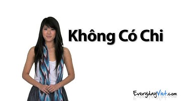 Vietnamese Lesson 1