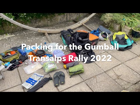 Volbiv packing for the Gumball Transalps Rally 2022