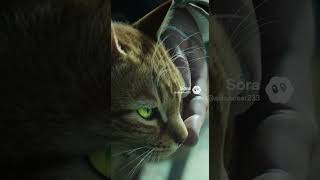 Una médica cansada encuentra una chispa de ternura... El Hallazgo 😌  #cat #cyberpunk #shorts