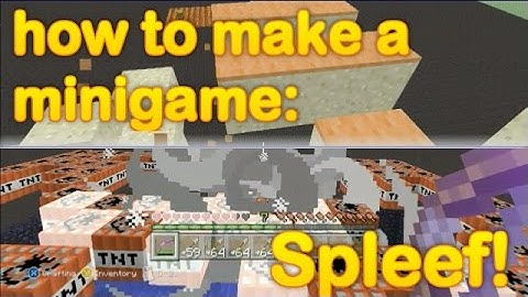 Minecraft - how to make an minigame: Spleef!