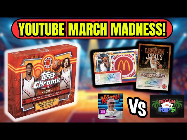 【新品未開封】NBA ピンズセット 25チーム(マクドナルド) YouTube March Madness vs ‪@TheCrackPackDaddy‬ 2025 Topps McDonalds
