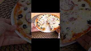 بيتزا سريعة بدون عجينة وتخمير #food #pizza #وصفات #chickens