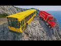 BeamNG.drive _ Dangerous Bus Drive On a Cliff Road 😱 High Risk Ride#276