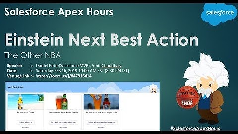 Einstein Next Best Action NBA