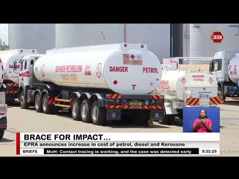Petrol increases by Sh12.93, Diesel by 9.00 and Kerosene by 28.49 per litre