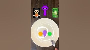 Squid Game& InsideOut2 Vs Sprunki #colormixing#satisfying#trending#mix#sprunki#insideout2#squidgame