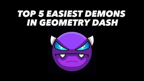 Top 5 EASIEST demons for BEGINNERS / Geometry Dash (2023)