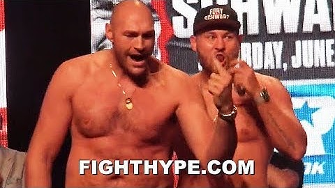 (WILD!) TYSON FURY VS. TOM SCHWARZ WEIGH-IN AND FINAL FACE OFF