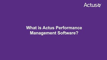 What is Actus Performance Management Software?