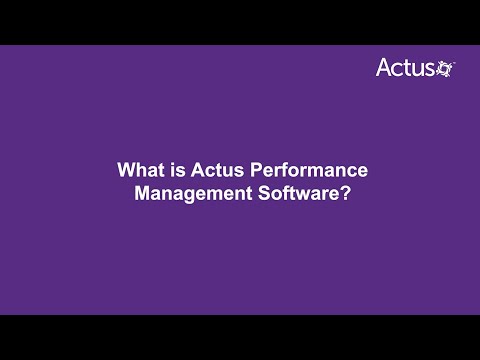 What is Actus Performance Management Software?