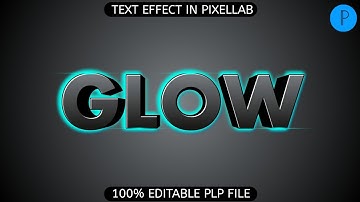 100% Editable! Glow Text Effect | Free PLP File