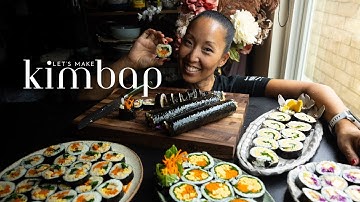 Making the Trader Joe’s kimbap because they