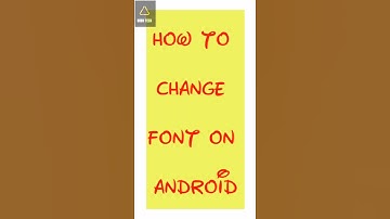 how to change font on android //  without root 💯💯💯