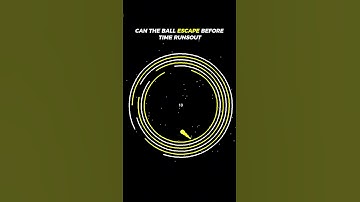 Can it escape? 🤔 #satisfying #satisfyingvideo #physics #bouncingball