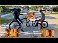 20 inch vs 29 inch bike battle