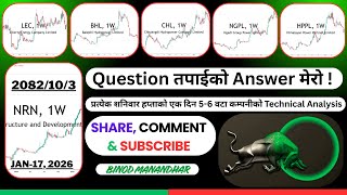 LEC, BHL, CHL, NGPL, HPPL &amp; NRN TECHNICAL ANALYSIS | 2082.10.3 | #nepse