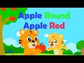 Apple round apple red  nursery rhymes  kids songs  babytiger