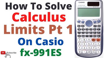 How To Solve Calculus-Limits Using Casio fx-991ES Scientific Calculator #calculatortricks #calculus