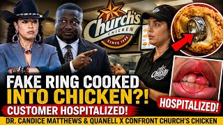 CHURCHES CHICKEN SELLING DIRTY FINGER NAIL WITH SORES ON THE HANDS WITH NO GLOVES CHICKEN