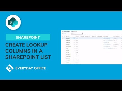 Create Lookup Columns in Microsoft SharePoint