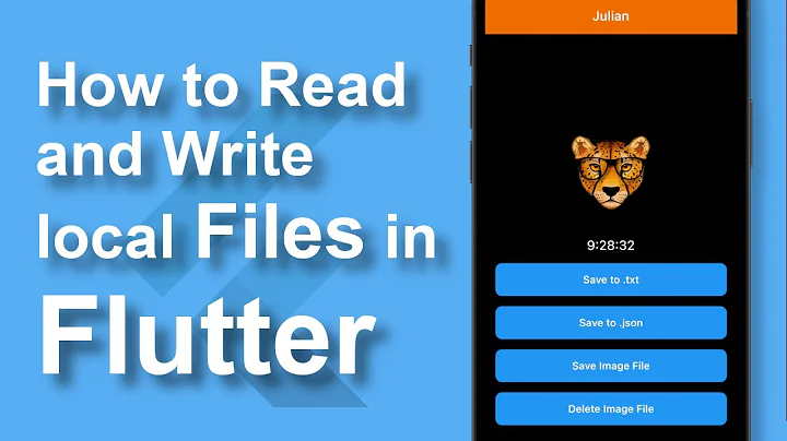 How to Read/Write Text, JSON, and Image Files in Flutter