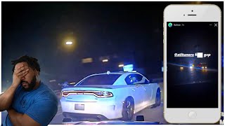 Dodge Charger RT goes LIVE on INSTAGRAM while in a HIGH SPEED CHASE with Police!