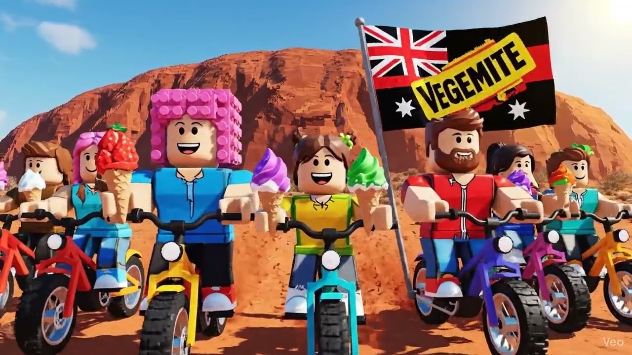 Roblox Family Bike Adventure in Uluru, Australia