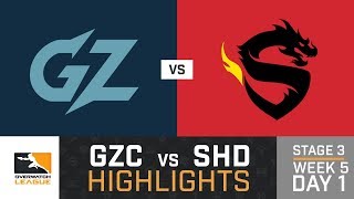 HIGHLIGHTS Guangzhou Charge vs. Shanghai Dragons | Stage 3 | Week 5 | Day 1 | Overwatch League
