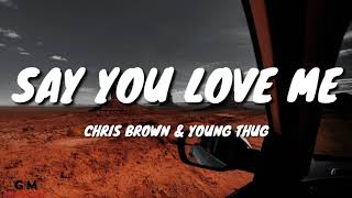 Chris Brown & Young Thug - Say You Love Me (Lyrics) Resimi