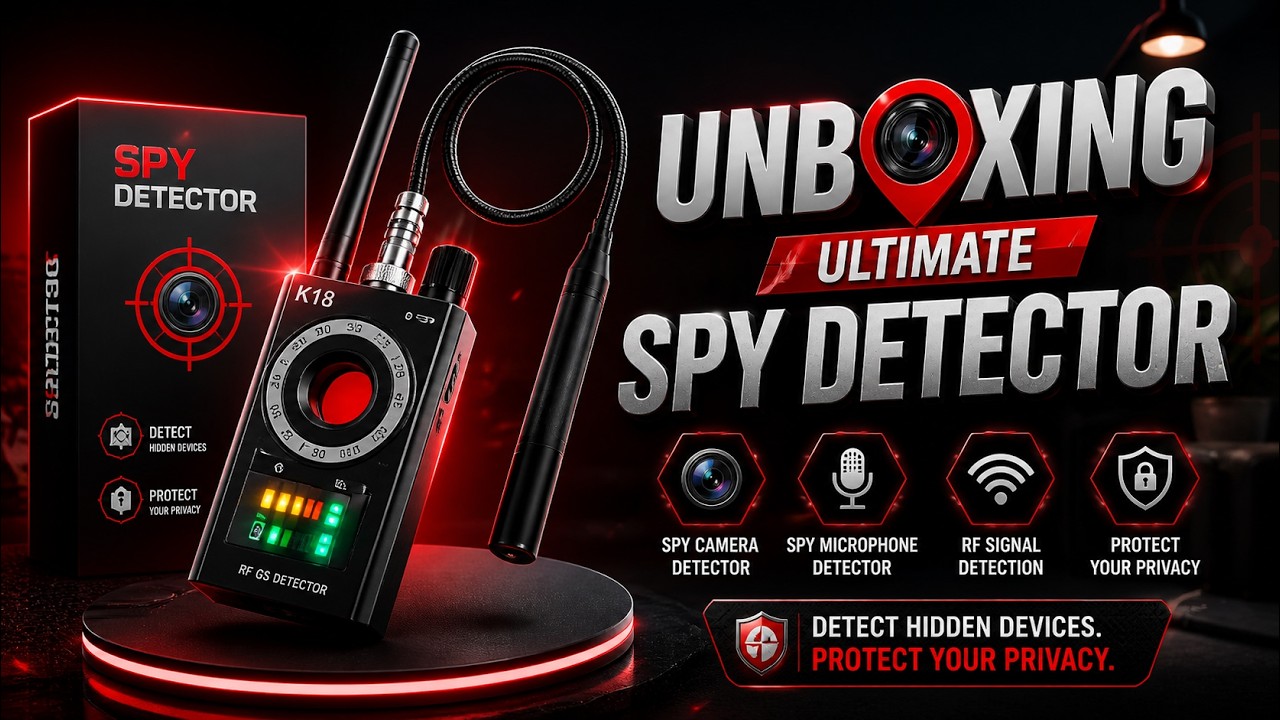 Spy Decoder Digital Unboxing the Ultimate Spy Detector! 🔥📡 Hidden Cameras, GPS & RF Signals ...