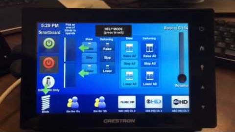 Crestron HELP mode