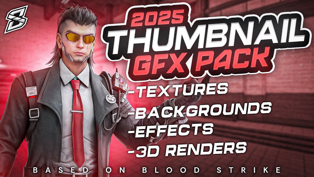 🔥 THE BEST THUMBNAIL GFX PACK for BLOOD STRIKE Creators – Everything You Need! | (+70 3D Renders) 🔥