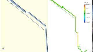 Simulation Friday: Side by side structural and fluid flow simulation of a fire water line failure.