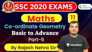 8:00 PM - SSC 2020 Exam | Maths by Rajesh Nehra | Co-ordinate Geometry (Basic to Advance)