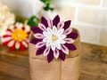 【100均材料だけで つまみ細工】kanzashi flower fabric flower DIY 成人式 七五三髪飾り作り方