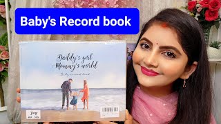 The june shop baby's record book review | RARA |new born baby's journey