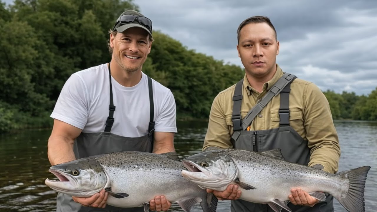 Primitive Fishing: Draining a Pond and Catching Fish by Hand
