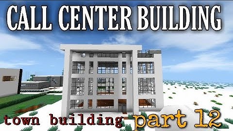 Building a Call Centre /Building a city in mini block craft part 12 [minecraft]