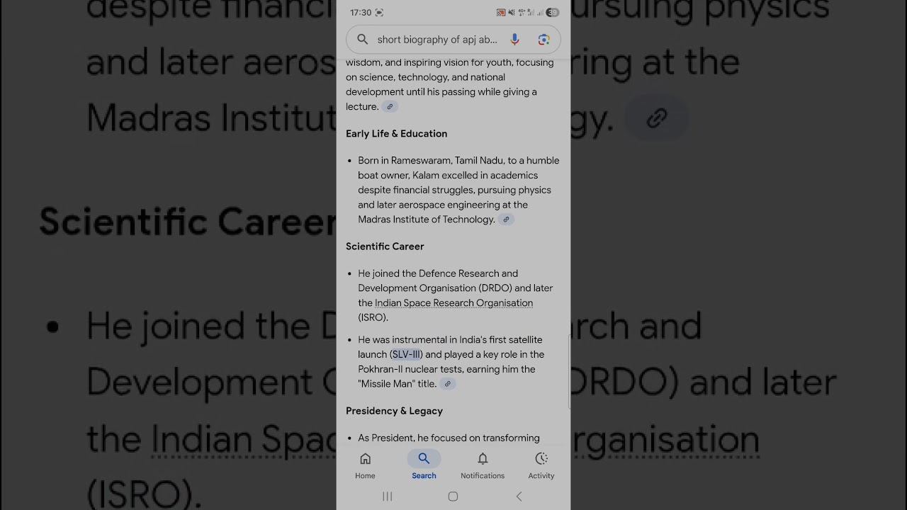 History of A P J Abdul Kalam video  For great man. 01