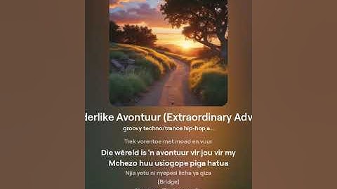Uitsonderlike Avontuur (Extraordinary Adventure)