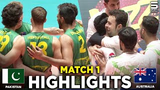 Victory By Shaheens | Pakistan vs Australia | Match 1 | Sarsabz Volleyball Series 2024 M3F1 screenshot 5